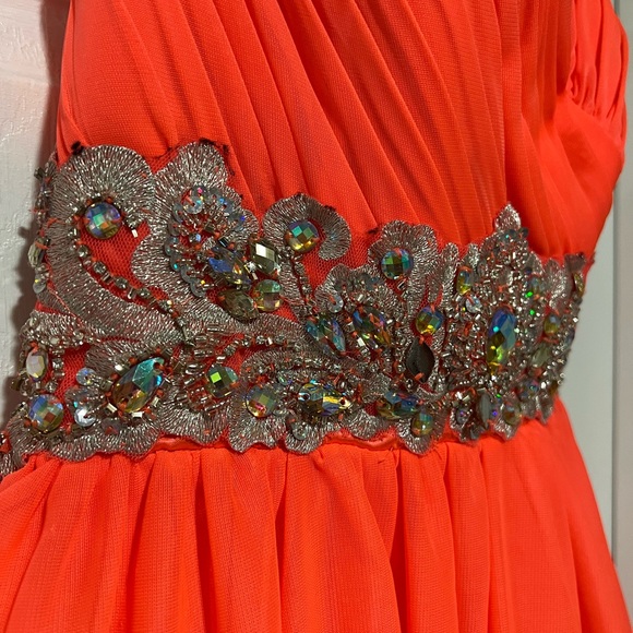 My Michelle Pink/Peach Mini Grad Dress - Picture 3 of 9